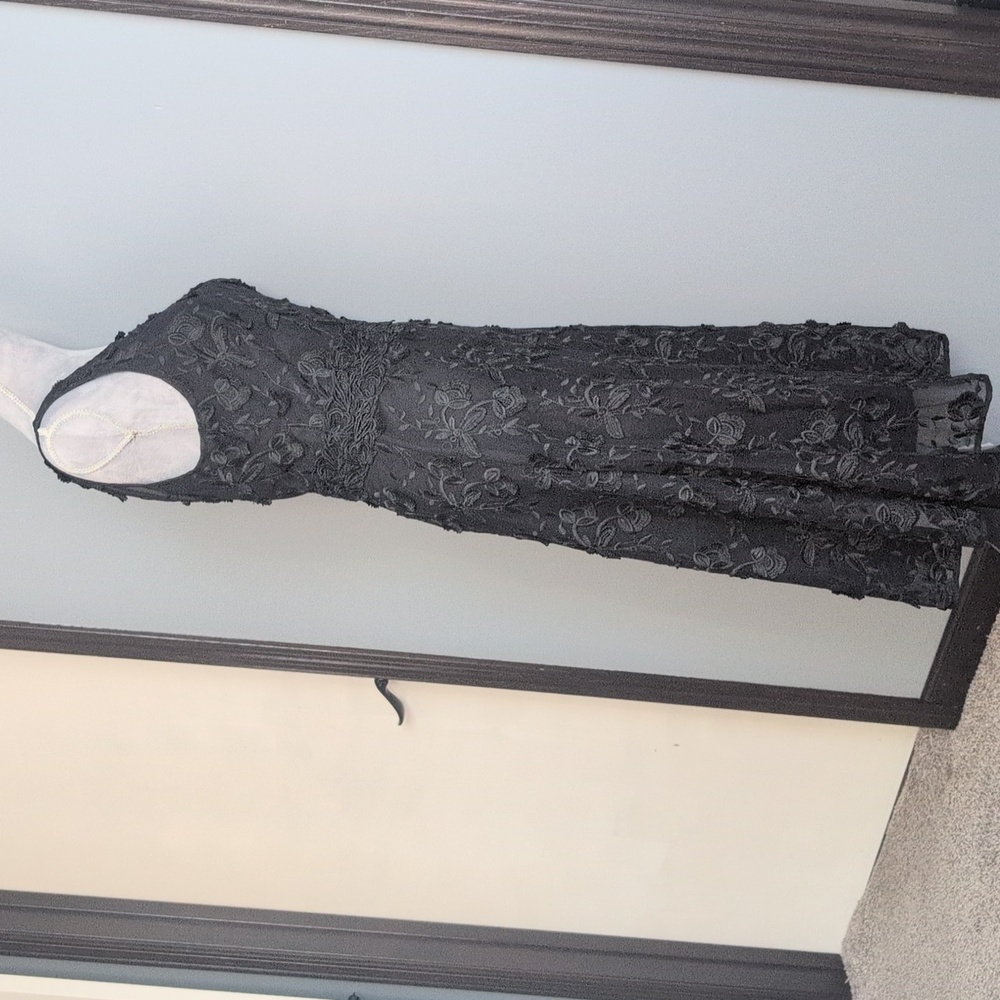 WHBM 3D Floral Lace Midi Dress 10 Fit And Flare - Picture 7 of 14